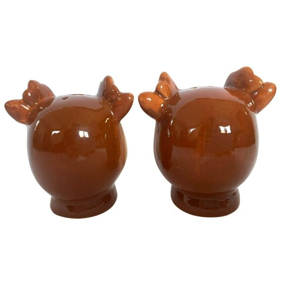 Anthropomorphic Christmas Salt & Pepper Shakers Winking Deer Vintage Style NEW! - Picture 4 of 7
